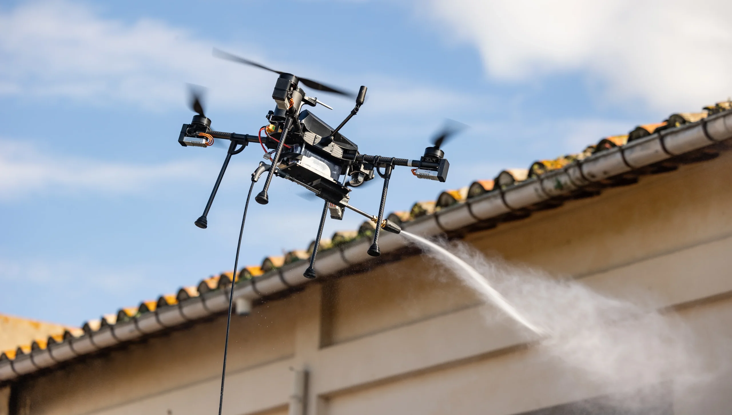 Dron de limpieza manta